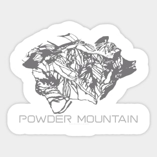 Powder Mountain Resort 3D Sticker